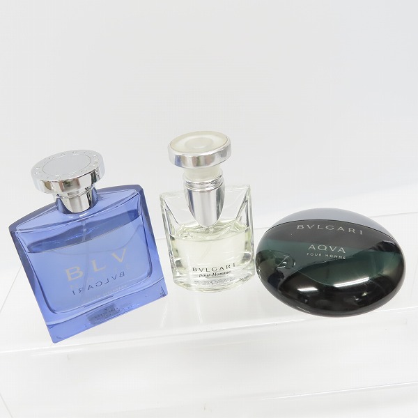 実際に弊社で買取させて頂いたBVLGARI/ブルガリ アクア プールオム/ブルー ノッテ プールオム/オム オードトワレ/香水 3点セット