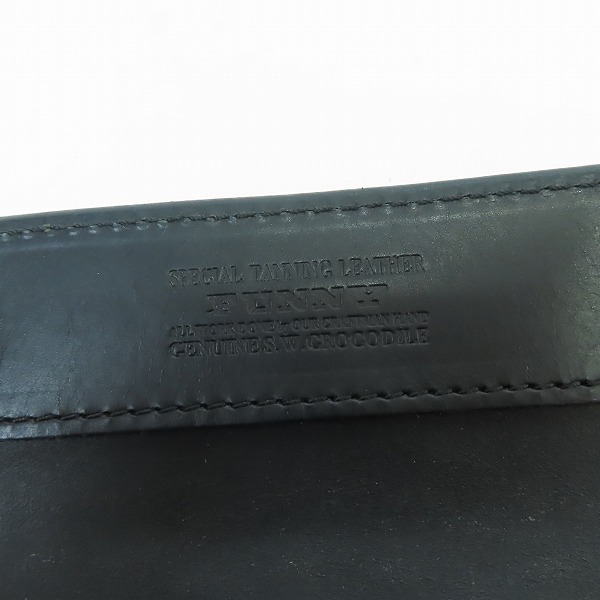 実際に弊社で買取させて頂いたFUNNY/ファニー GRAB クロコダイル カスタム ミディアムウォレット 財布の画像 4枚目