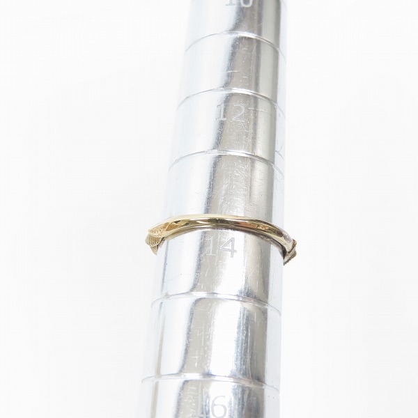 実際に弊社で買取させて頂いた【ギャラ付き】Bloody Mary/ブラッディマリー breeze K18 w/ダイアモンド リング/14号の画像 8枚目