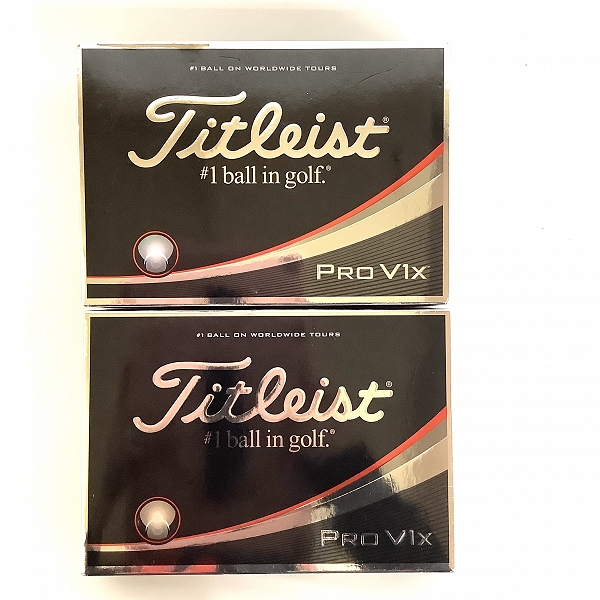 実際に弊社で買取させて頂いた【未使用】Titleist/タイトリスト PRO V1X ゴルフボール 2ダースの画像 2枚目