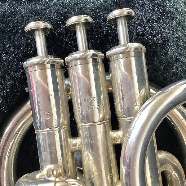 実際に弊社で買取させて頂いた★YAMAHA/ヤマハ アルトホルン YAH203 ハードケース付き【ジャンク】の画像 4枚目