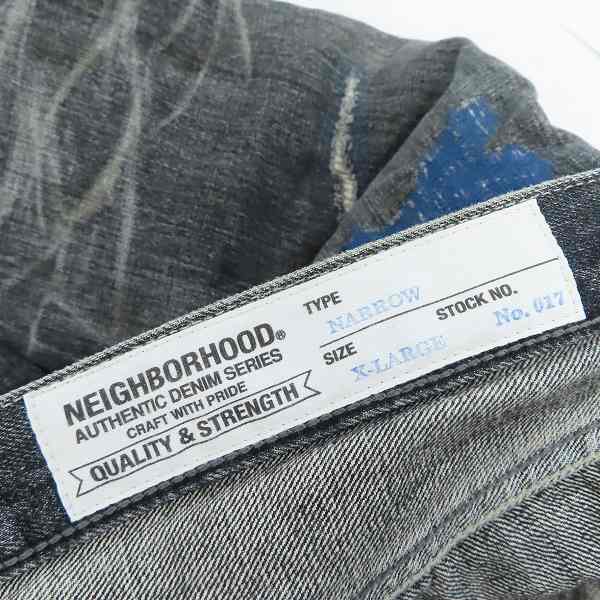 実際に弊社で買取させて頂いたNEIGHBORHOOD/ネイバーフッド GRITTY SAVAGE . NARROW /サベージデニム PT 172DCNH-PTM20/XLの画像 3枚目