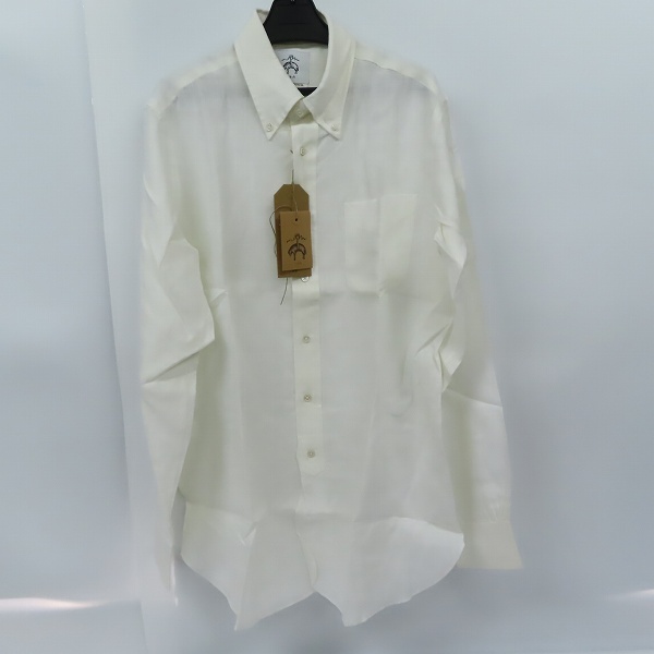 実際に弊社で買取させて頂いたBLACK FLEECE by Brooks Brothers/ブラックフリース バイ ブルックスブラザーズ 麻リネンシャツ/size：BB2