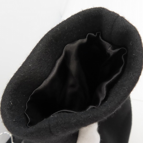 実際に弊社で買取させて頂いたato/アトウ ウール混 ダブルコート フーディ AM13D-C14/size：44の画像 6枚目