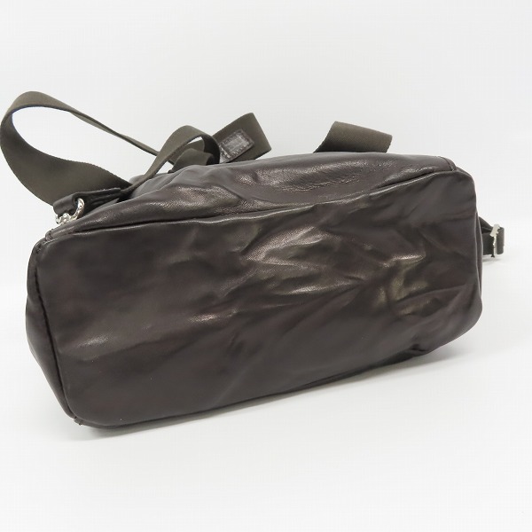 実際に弊社で買取させて頂いたDaniel&Bob/ダニエル＆ボブ ミニ レザー リュック ダークブラウンの画像 2枚目