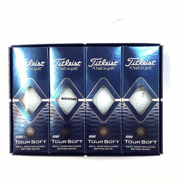 実際に弊社で買取させて頂いた【未使用】Titleist/タイトリスト TOUR SOFT ホワイト ゴルフボール 1ダース 