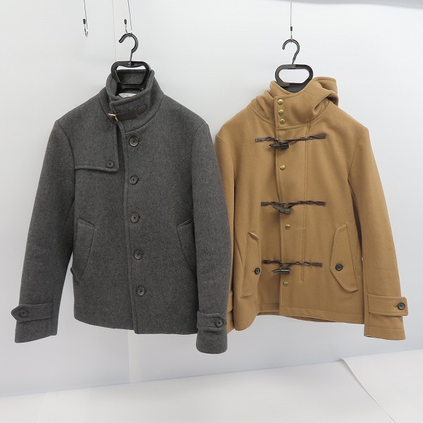 実際に弊社で買取させて頂いたEDIFICE/エディフィス ショートコート/メルトンダッフルコート 2点セット