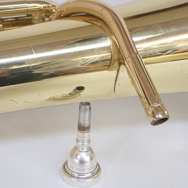 実際に弊社で買取させて頂いた★【ジャンク】YAMAHA/ヤマハ YEP-201/YEP201 ユーフォニアム ゴールド ハードケース付 の画像 8枚目