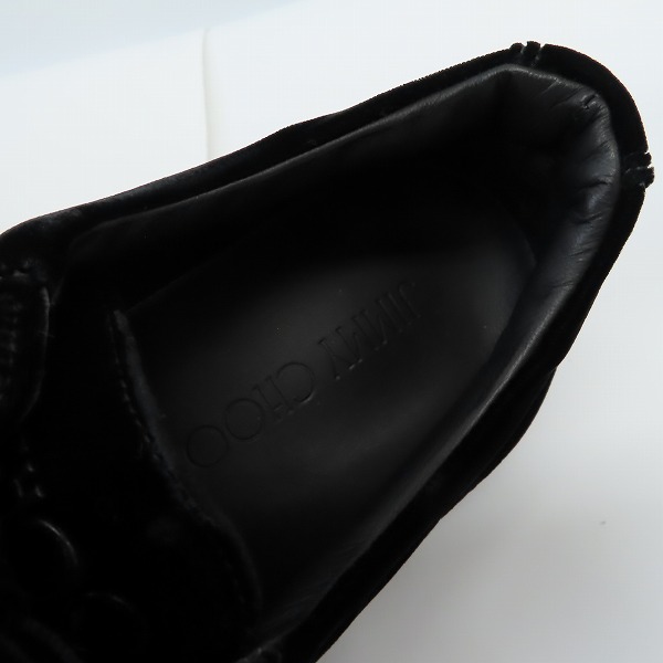 実際に弊社で買取させて頂いたJIMMY CHOO/ジミーチュウ VELVET/ベルベット スニーカー/41の画像 4枚目