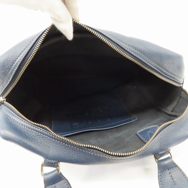 実際に弊社で買取させて頂いたDaniel&Bob/ダニエル＆ボブ  レザー ワンショルダー トートバック ネイビーの画像 4枚目