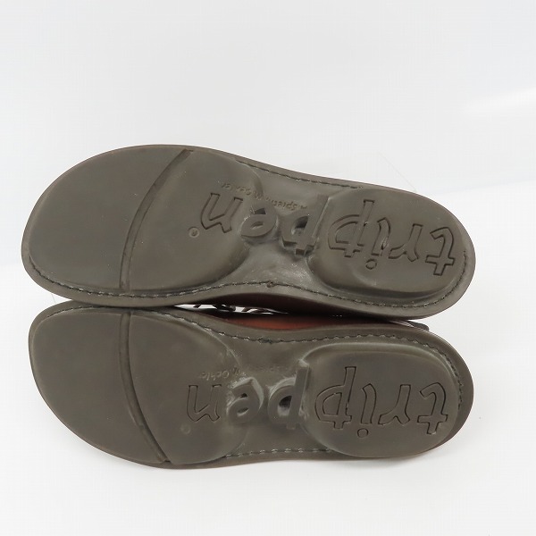 実際に弊社で買取させて頂いたTrippen/トリッペン レースアップ レザーシューズ ブラウンの画像 2枚目