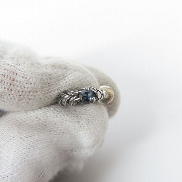 実際に弊社で買取させて頂いたBloody Mary/ブラッディマリー ピアス フェザーデザイン w/ストーンの画像 5枚目