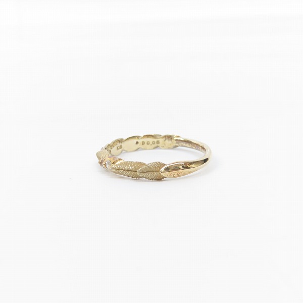 実際に弊社で買取させて頂いた【ギャラ付き】Bloody Mary/ブラッディマリー breeze K18 w/ダイアモンド リング/14号の画像 2枚目