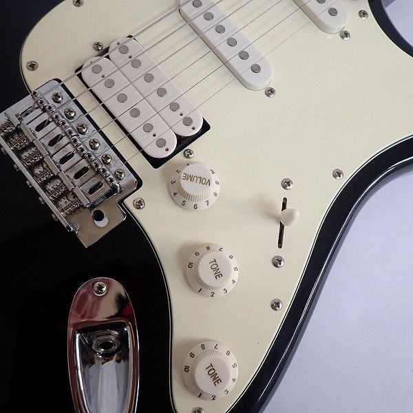 実際に弊社で買取させて頂いた★【ジャンク】BUSKER'S/バスカーズ ストラトキャスターType SSH ブラック ソフトケース付 の画像 5枚目