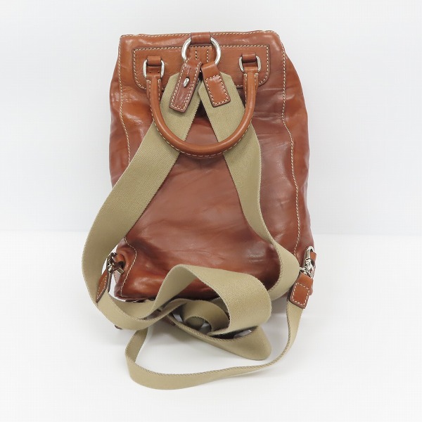 実際に弊社で買取させて頂いた【未使用】Daniel&Bob/ダニエル＆ボブ ミニ レザー リュック ブラウンの画像 1枚目