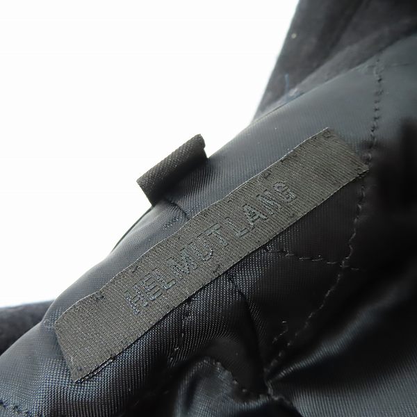 実際に弊社で買取させて頂いた【未使用】HELMUT LANG/ヘルムートラング メルトンウールコート/UNK06-508-09/size：48の画像 2枚目