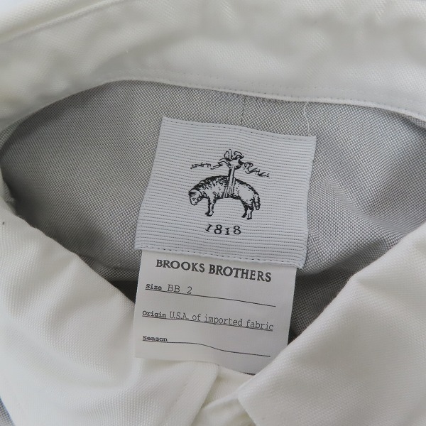 実際に弊社で買取させて頂いた【未使用】BLACK FLEECE by Brooks Brothers/ブルックスブラザーズ オックスフォードシャツ/ボタンダウンシャツ/BB2の画像 2枚目