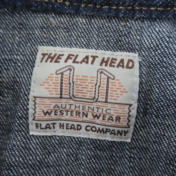 実際に弊社で買取させて頂いたFLAT HEAD/フラットヘッド 半袖デニムシャツ/36の画像 2枚目