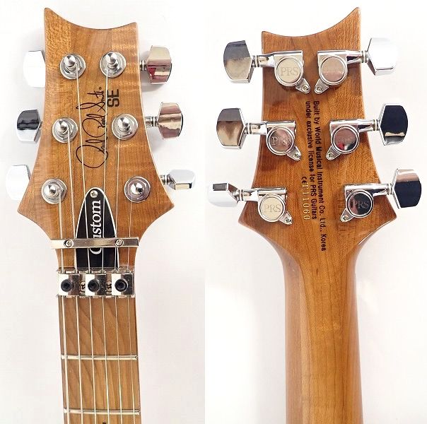 実際に弊社で買取させて頂いた★PRS/Paul Reed Smith/ポールリードスミス SE Custom 24 Roasted Maple Limited/ローステッドメイプル ギグケース付の画像 2枚目