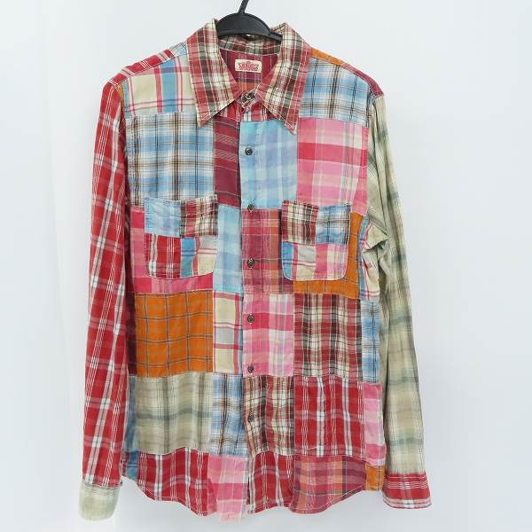 実際に弊社で買取させて頂いたHOLLYWOOD RANCH MARKET/ハリウッドランチマーケット パッチワークシャツ/4