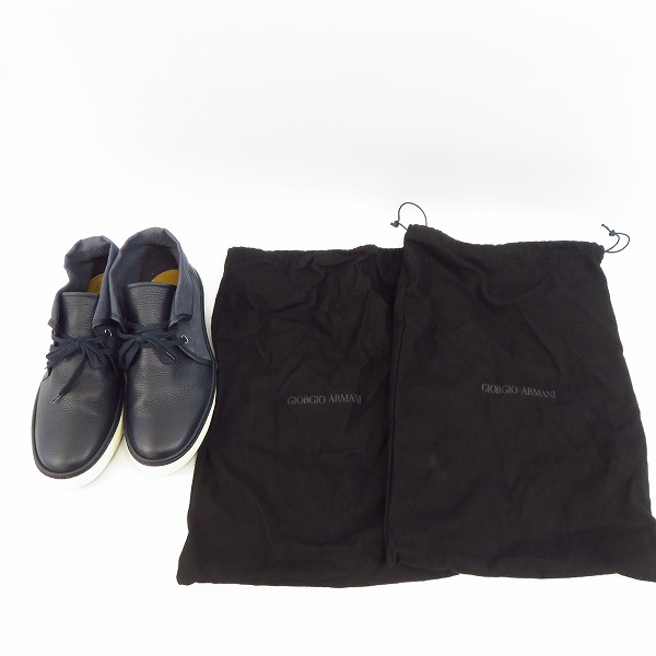 実際に弊社で買取させて頂いたGIORGIO ARMANI/ジョルジオ アルマーニ レザーシューズ/ブーツ/7.5の画像 8枚目