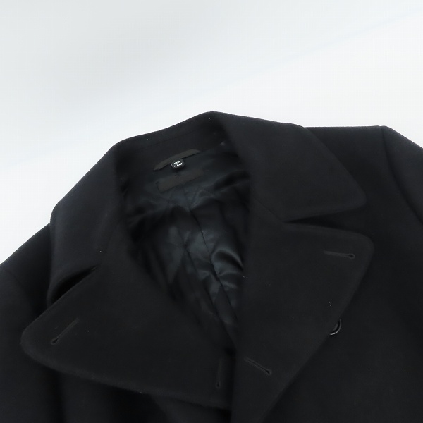 実際に弊社で買取させて頂いた【未使用】HELMUT LANG/ヘルムートラング メルトンウールコート/UNK06-508-09/size：48の画像 4枚目