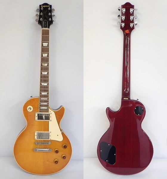 実際に弊社で買取させて頂いた★Epiphone/エピフォン Elitist Les Paul Standard/エリーティスト レスポールスタンダード 日本製 ハードケース付の画像 1枚目