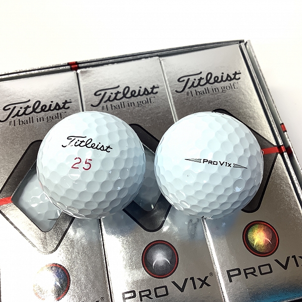 実際に弊社で買取させて頂いた【未使用】Titleist/タイトリスト PRO V1X ゴルフボール 1ダースの画像 1枚目