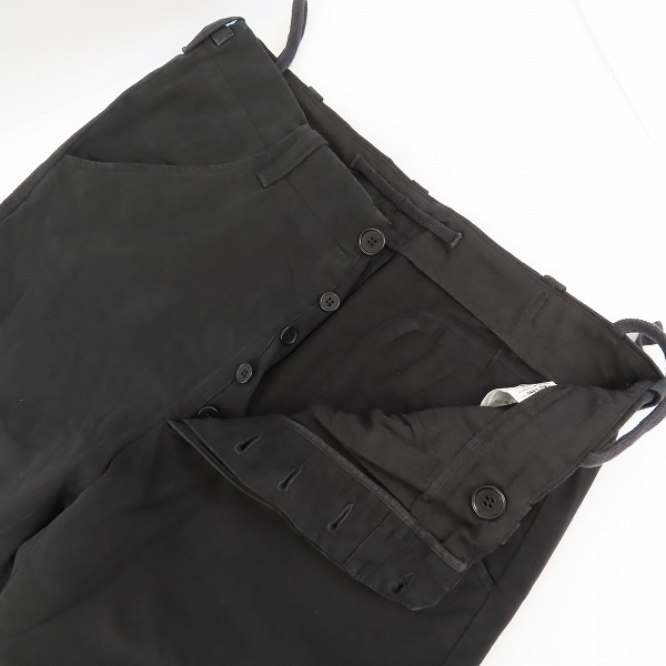 実際に弊社で買取させて頂いたHELMUT LANG/ヘルムートラング ボタンフライ コットンパンツ/48の画像 2枚目