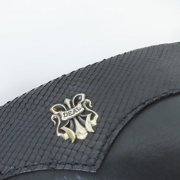 実際に弊社で買取させて頂いたDEAL DESIGN/ディールデザイン Black Cube レザー ショルダーバッグの画像 6枚目