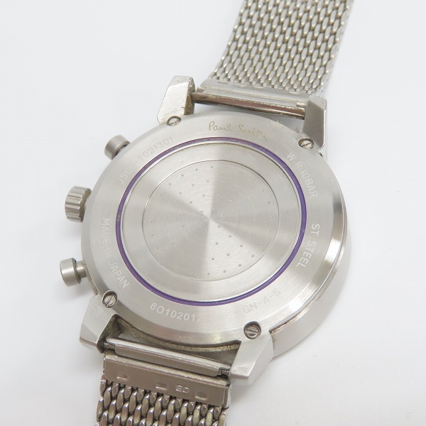 実際に弊社で買取させて頂いたPaul Smith/ポール スミス クロノグラフ クォーツ 腕時計 J505-T021301【動作未確認】の画像 3枚目