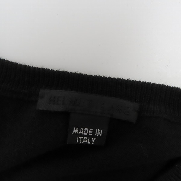 実際に弊社で買取させて頂いたHELMUT LANG/ヘルムートラング コットン Vネック ニットセーター/Mの画像 2枚目