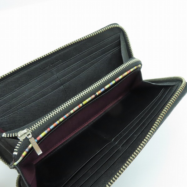実際に弊社で買取させて頂いたPaul Smith/ポールスミス レザー ラウンドファスナー ウォレット 長財布の画像 3枚目
