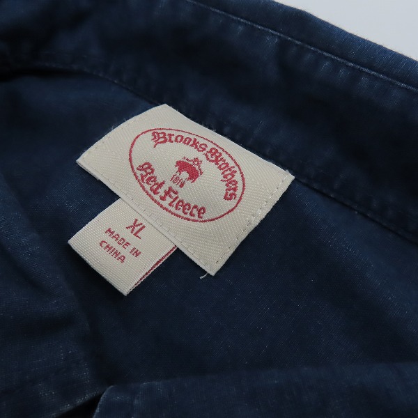 実際に弊社で買取させて頂いたBROOKS BROTHERS/ブルックスブラザーズ Red Fleece/レッド フリース ボタンダウン 長袖シャツ/XLの画像 2枚目