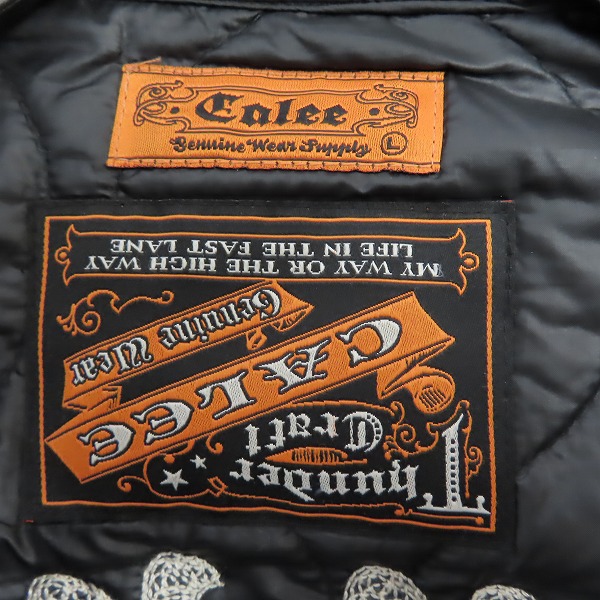 実際に弊社で買取させて頂いたCALEE/キャリー spinners 薄手キルティングジャケット/size：Lの画像 2枚目