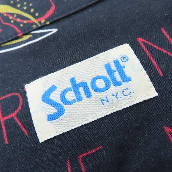 実際に弊社で買取させて頂いた【未使用】Schott/ショット ハワイアンシャツ 3115049/Mの画像 2枚目