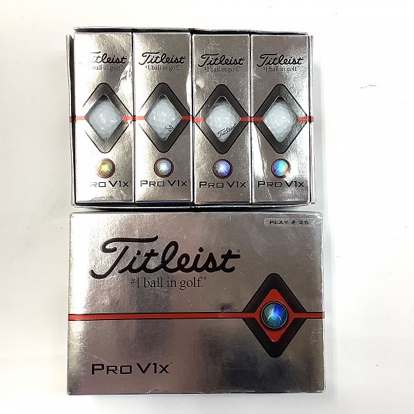 実際に弊社で買取させて頂いた【未使用】Titleist/タイトリスト RPO V1X ホワイト ゴルフボール 2ダースの画像 2枚目