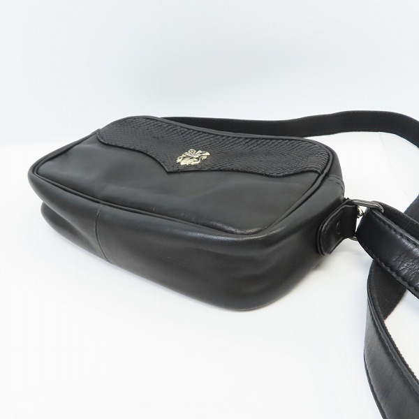 実際に弊社で買取させて頂いたDEAL DESIGN/ディールデザイン Black Cube レザー ショルダーバッグの画像 2枚目