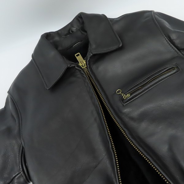 実際に弊社で買取させて頂いた【ジャンク】Schott/ショット ライナー付き シングルライダース ジャケット/34の画像 6枚目