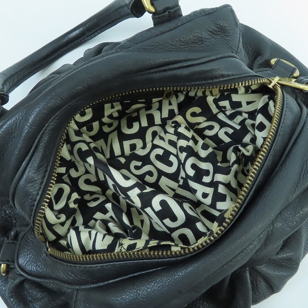 実際に弊社で買取させて頂いたMarc by Marc Jacobs/マーク ジェイコブス ショルダー レザーバッグ ブラックの画像 4枚目