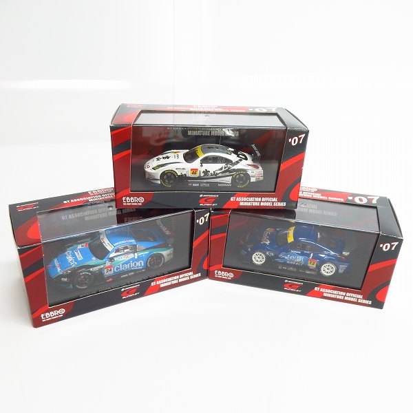 実際に弊社で買取させて頂いたEBBRO/エブロ 1/43 SUPER GT300 HOUZAN DUNLOP Z 924/GT500 916 等 3点セット