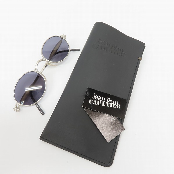 実際に弊社で買取させて頂いたJean Paul GAULTIER/ジャンポールゴルチエ ヴィンテージ オーバルフレーム サングラス/アイウェア 56-7113の画像 8枚目