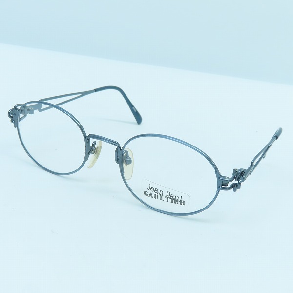実際に弊社で買取させて頂いたJean Paul GAULTIER/ジャンポールゴルチェ ヴィンテージ メガネフレーム ブルー 55-6112