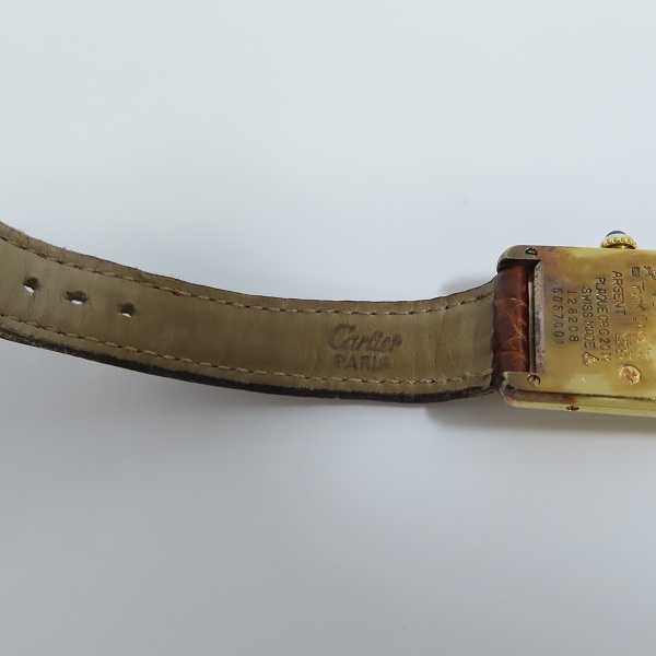 実際に弊社で買取させて頂いたCartier/カルティエ マストタンク ヴェルメイユ 5057001【動作未確認】の画像 4枚目