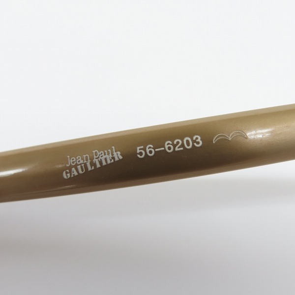 実際に弊社で買取させて頂いたJean Paul GAULTIER/ジャンポールゴルチエ ヴィンテージ オーバルフレーム サングラス/アイウェア ゴールド 56-6203の画像 4枚目