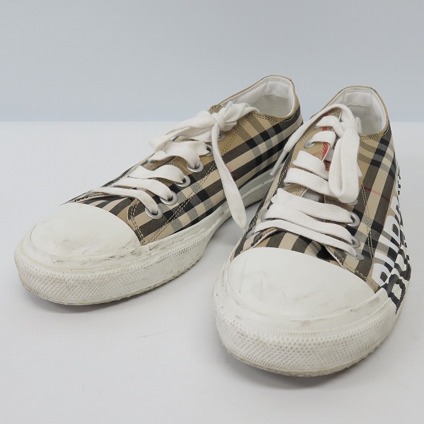 実際に弊社で買取させて頂いたBurberry/バーバリー  ヴィンテージチェック ローカットスニーカー/41
