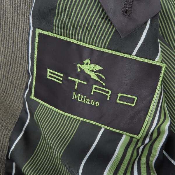 実際に弊社で買取させて頂いたETRO/エトロ コーデュロイ 2B テーラードジャケット/44の画像 3枚目