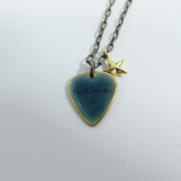 実際に弊社で買取させて頂いたPaul Smith/ポールスミス ギターピックデザイン ペンダント/ネックレスの画像 1枚目