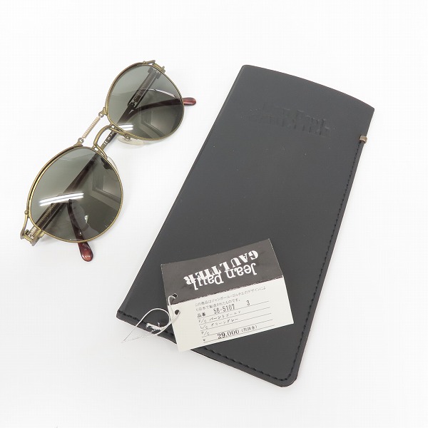実際に弊社で買取させて頂いたJean Paul GAULTIER/ジャンポールゴルチエ ヴィンテージ ネジ サングラス/アイウェア バーントゴールド 56-5107の画像 8枚目