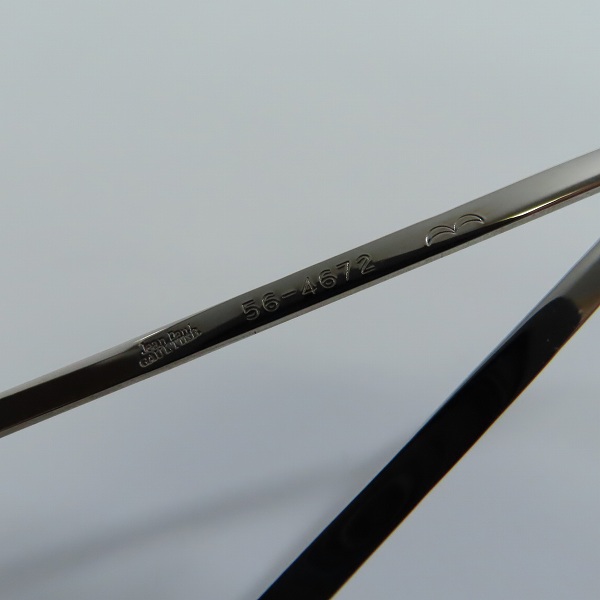 実際に弊社で買取させて頂いたJean Paul GAULTIER/ジャンポールゴルチエ ヴィンテージ スクエアプレートデザイン サングラス/アイウェア 56-4672の画像 5枚目